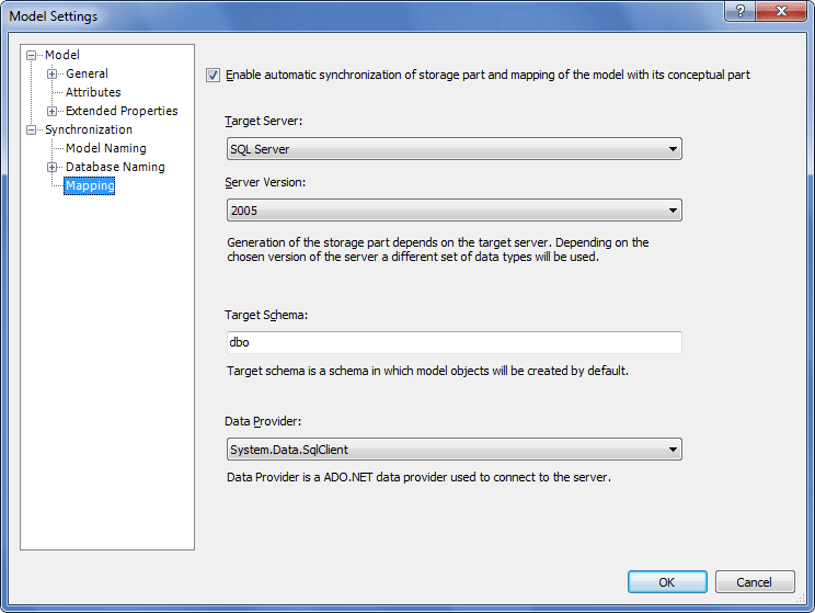 Mapping Settings