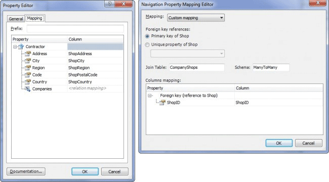 Automatic mapping of properties
