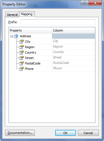 Switch to the Mapping tab
