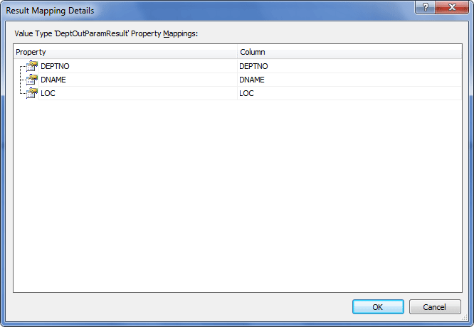 SP with Output and Resultset - Mapping Details