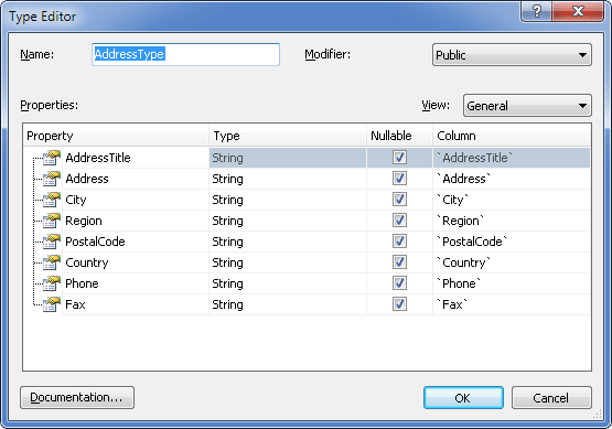 Leave the default mapping of properties