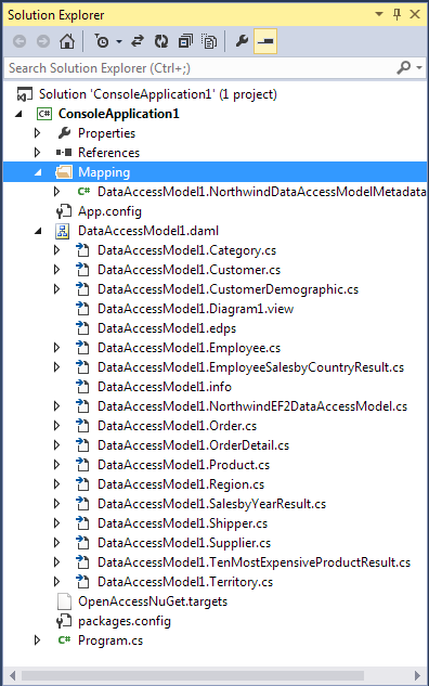 View the generated Files