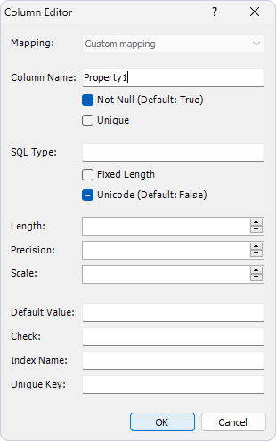 Column editor