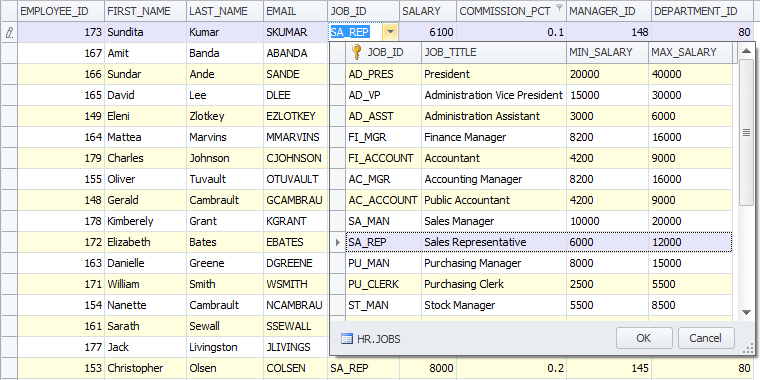 Foreign Key Lookup Editor