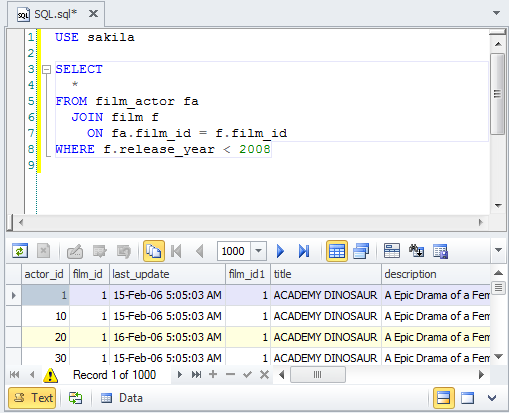 SQL document