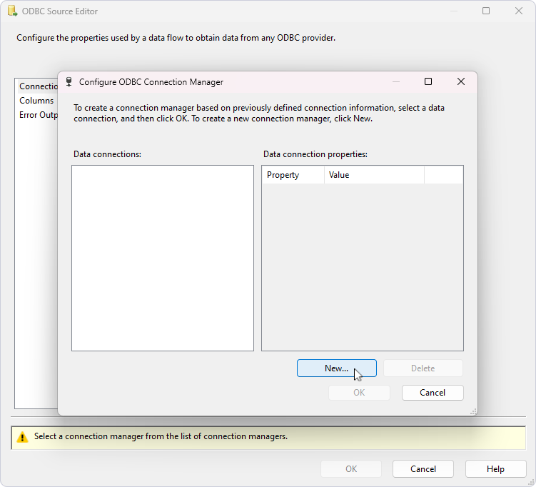 Click the New button
