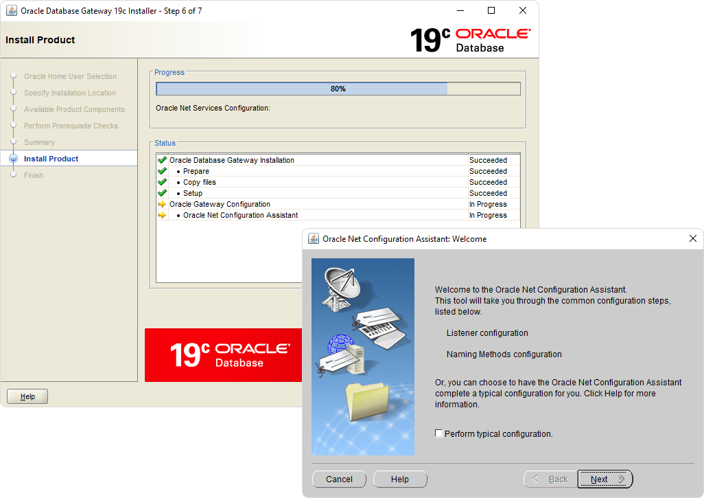 Oracle Net Configuration Assistant: Welcome