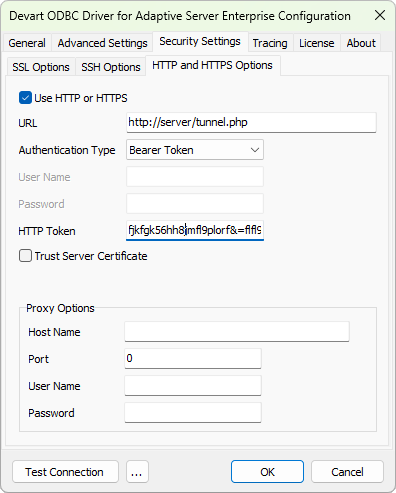 Connecting to ASE Through HTTP Tunnel