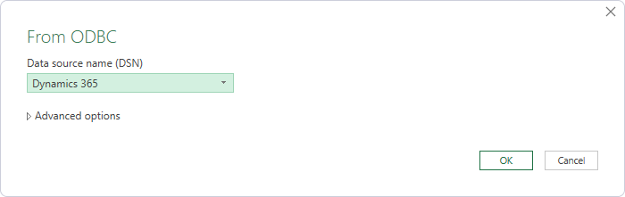 Specify the data source name (DSN)