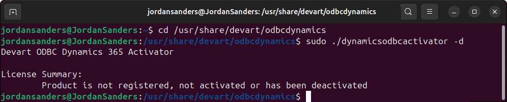Deactivate the driver on Linux