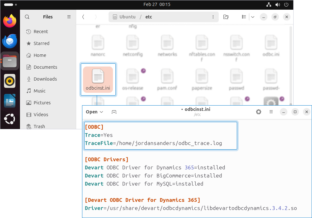 Enable tracing using driver for all ODBC apps