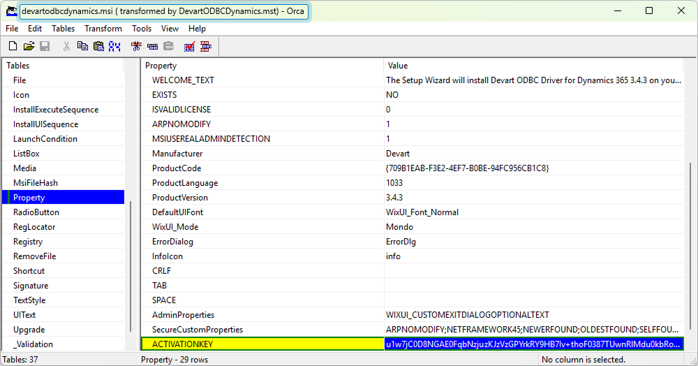 Created MST file using Orca