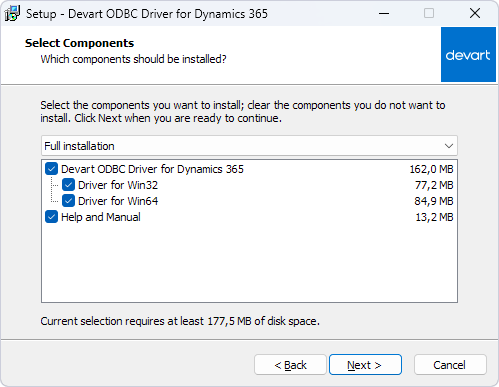 Select the components