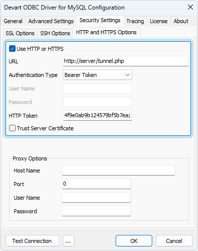 Connecting to MySQL Through HTTP Tunnel