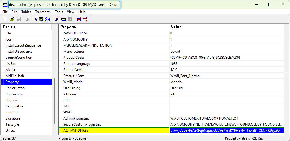 Created MST file using Orca