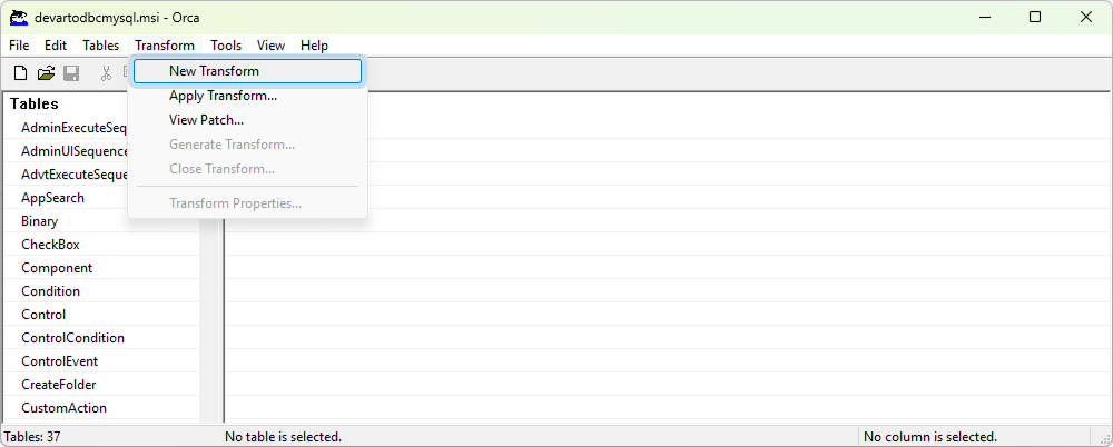 Modify an MST file using Orca