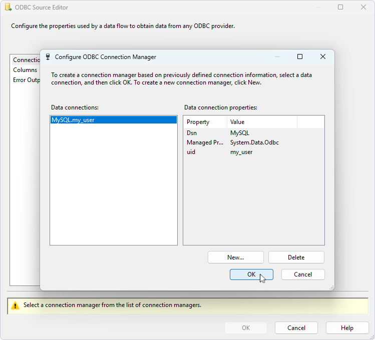 Added data connection