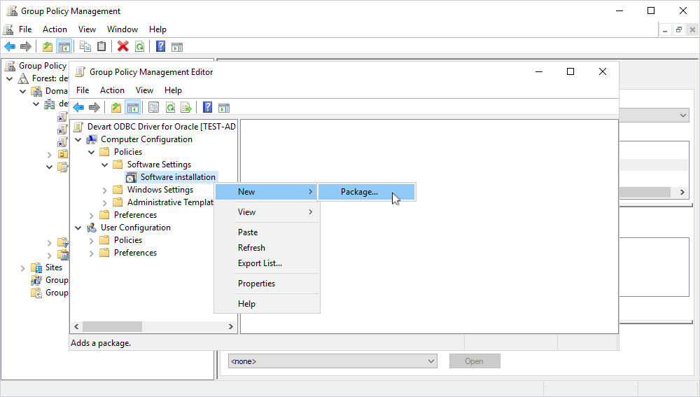 Create software package