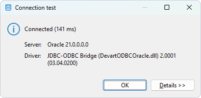 Connection Test is successful