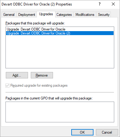 Update ODBC driver using Group Policy