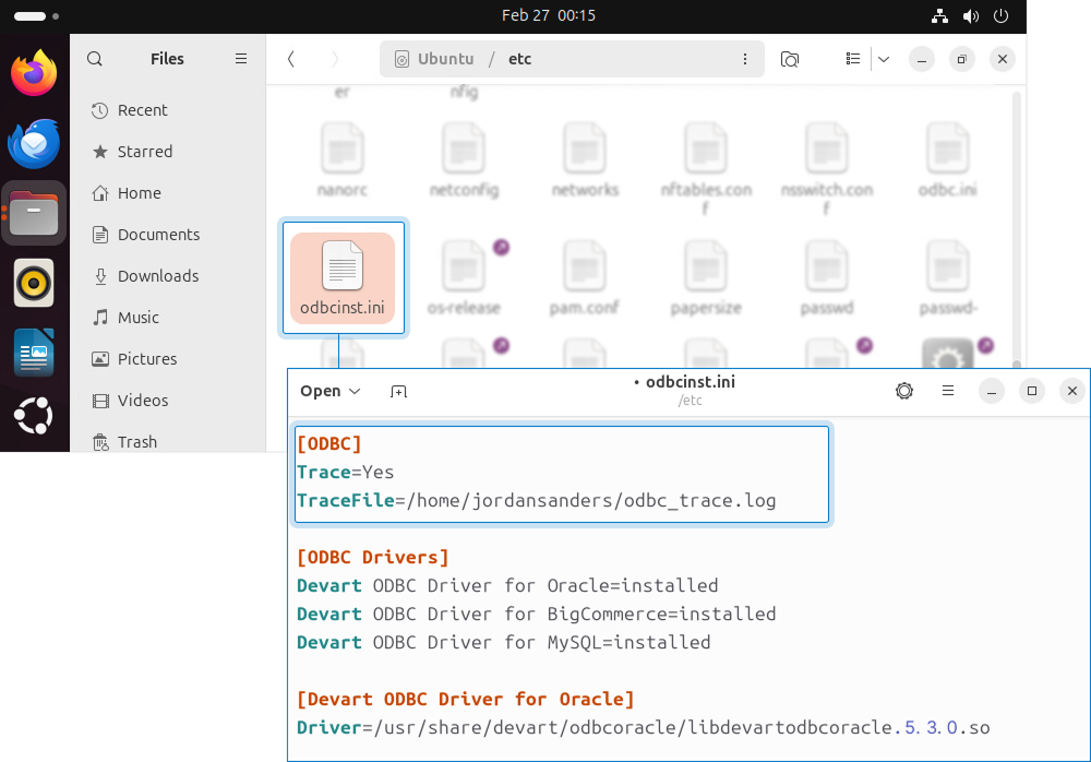 Enable tracing using driver for all ODBC apps