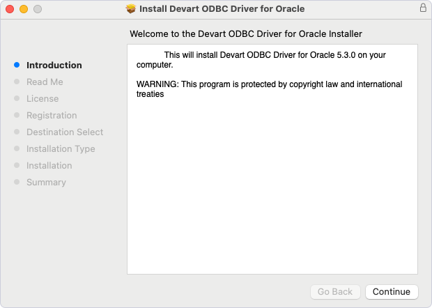ODBC Driver installer on macOS