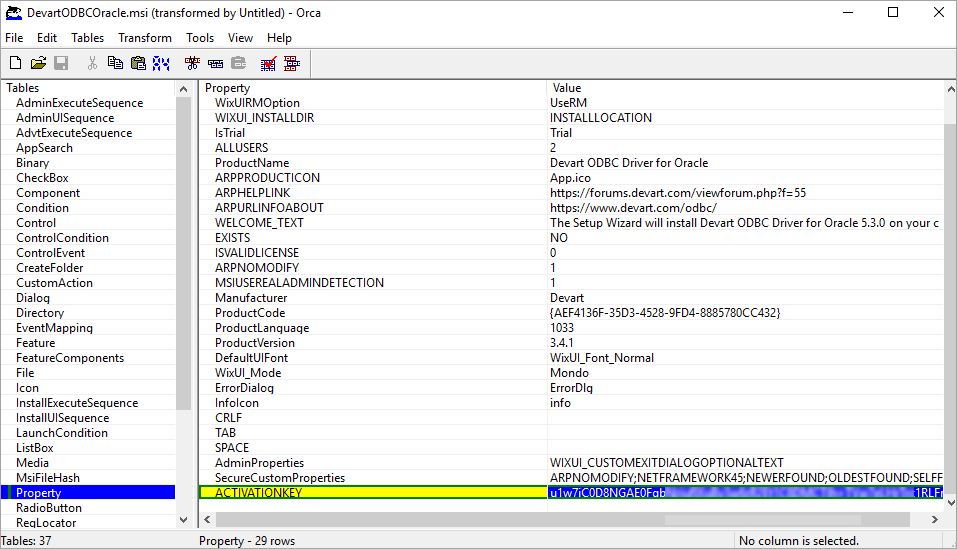 Created MST file using Orca