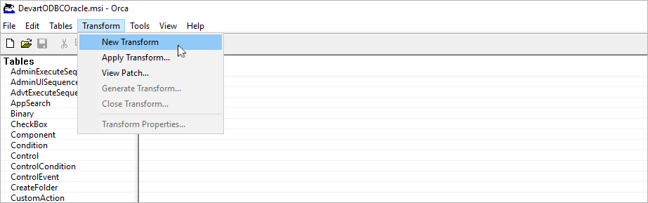 Modify an MST file using Orca