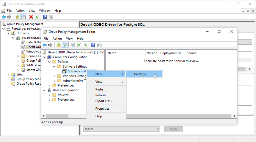 Create software package