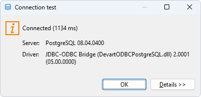 Connection Test is successful