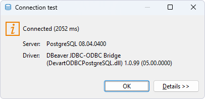 Connection Test is successful