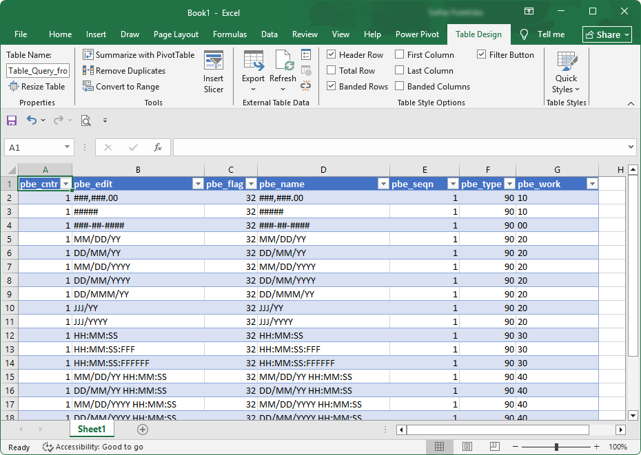 Return data to Excel and finish data import