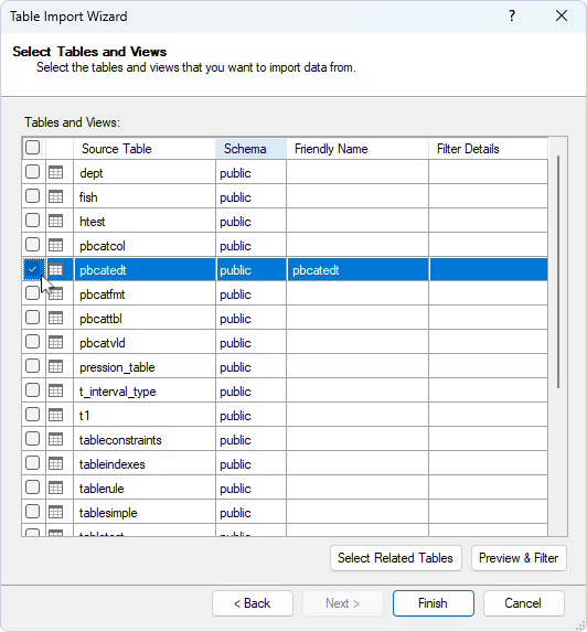Select Others (OLEDB/ODBC) in Table Import Wizard