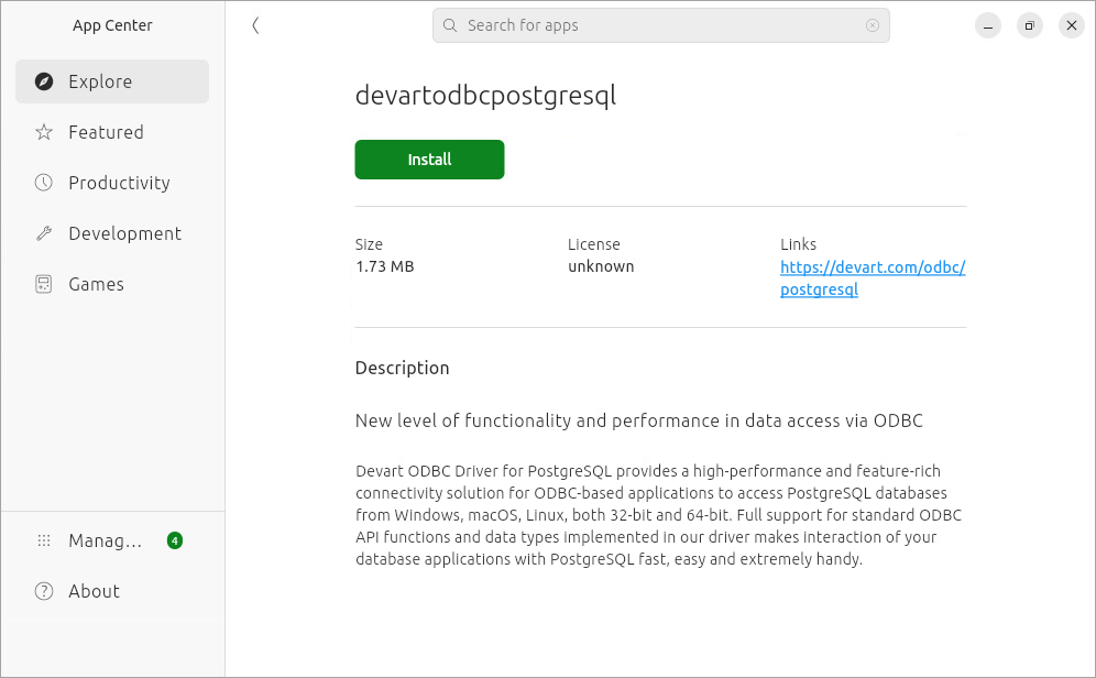 Install the driver on Linux (Ubuntu)