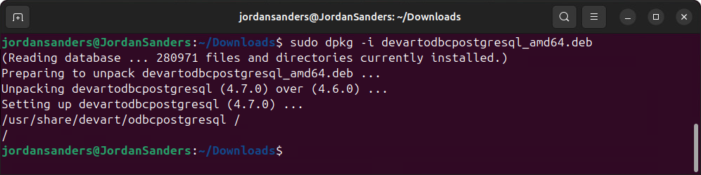 Driver is successfully installed on Ubuntu