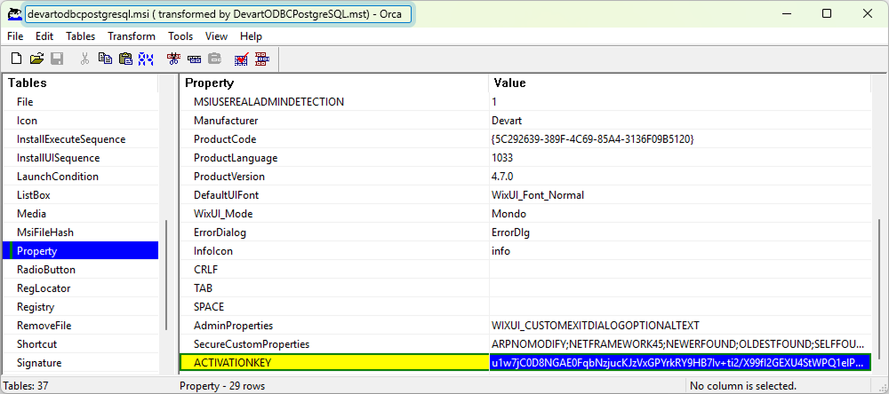 Created MST file using Orca