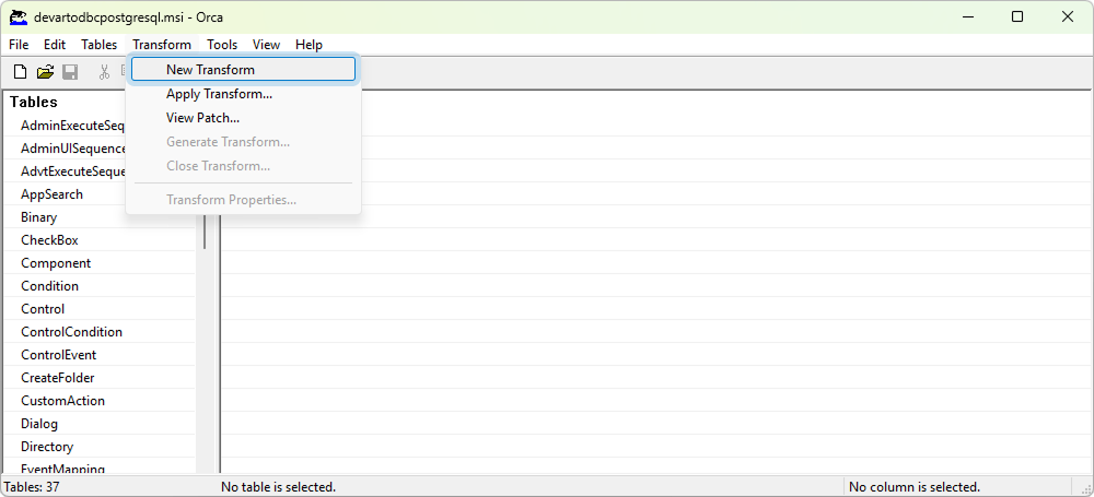 Modify an MST file using Orca