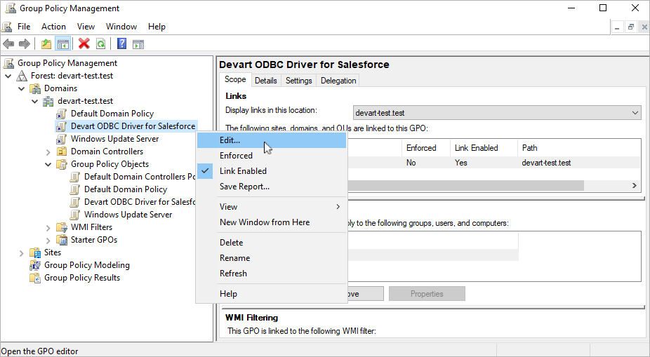 Configure a New Group Policy Object