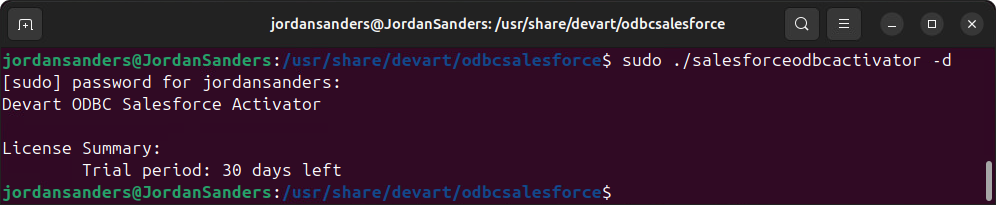 Deactivate the driver on Linux