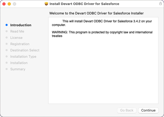 ODBC Driver installer on macOS