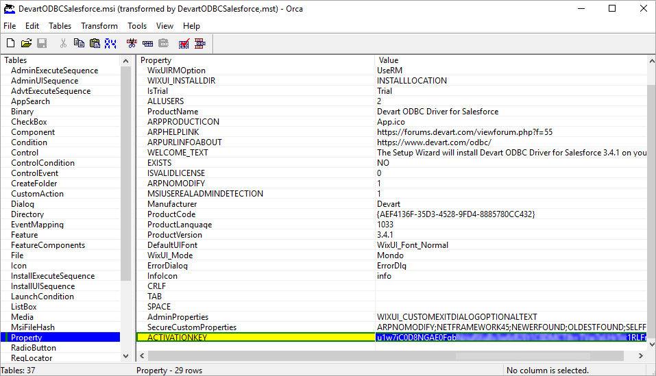 Created MST file using Orca