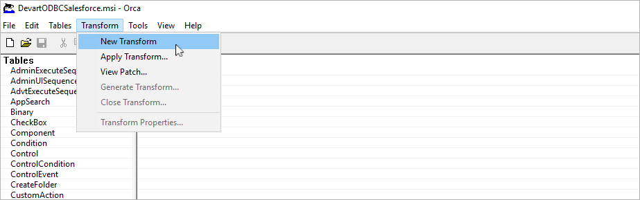 Modify an MST file using Orca