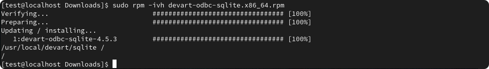 Driver is installed successfully