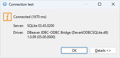 Connection Test is successful