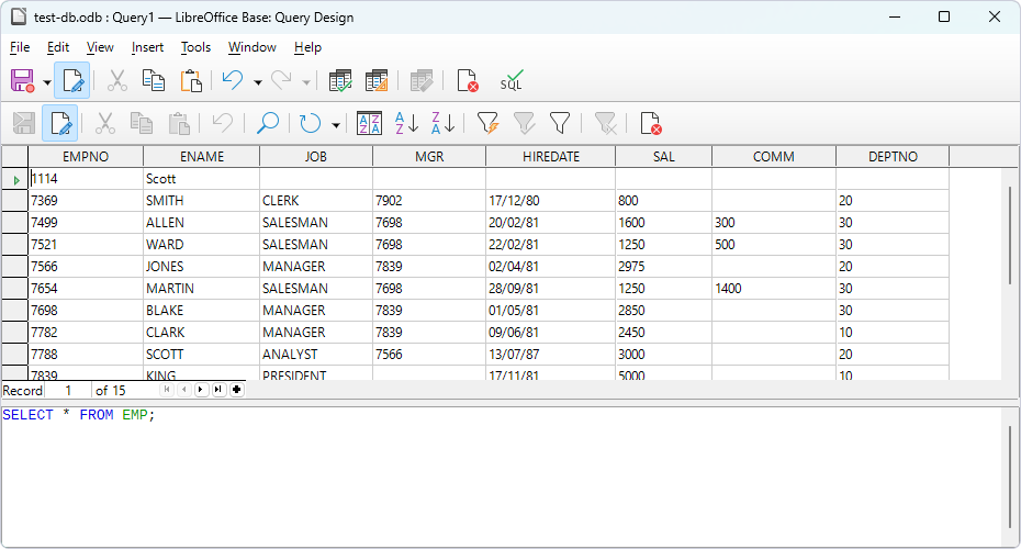 Connect Apache LibreOffice to SQLite