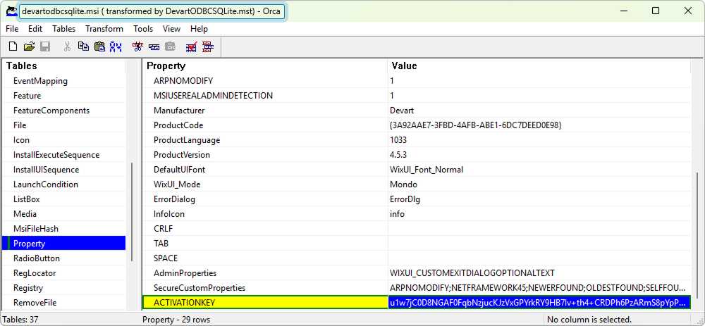 Created MST file using Orca