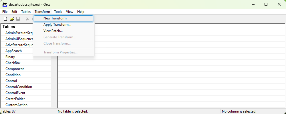 Modify an MST file using Orca