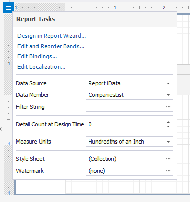 Edit and Reorder Bands