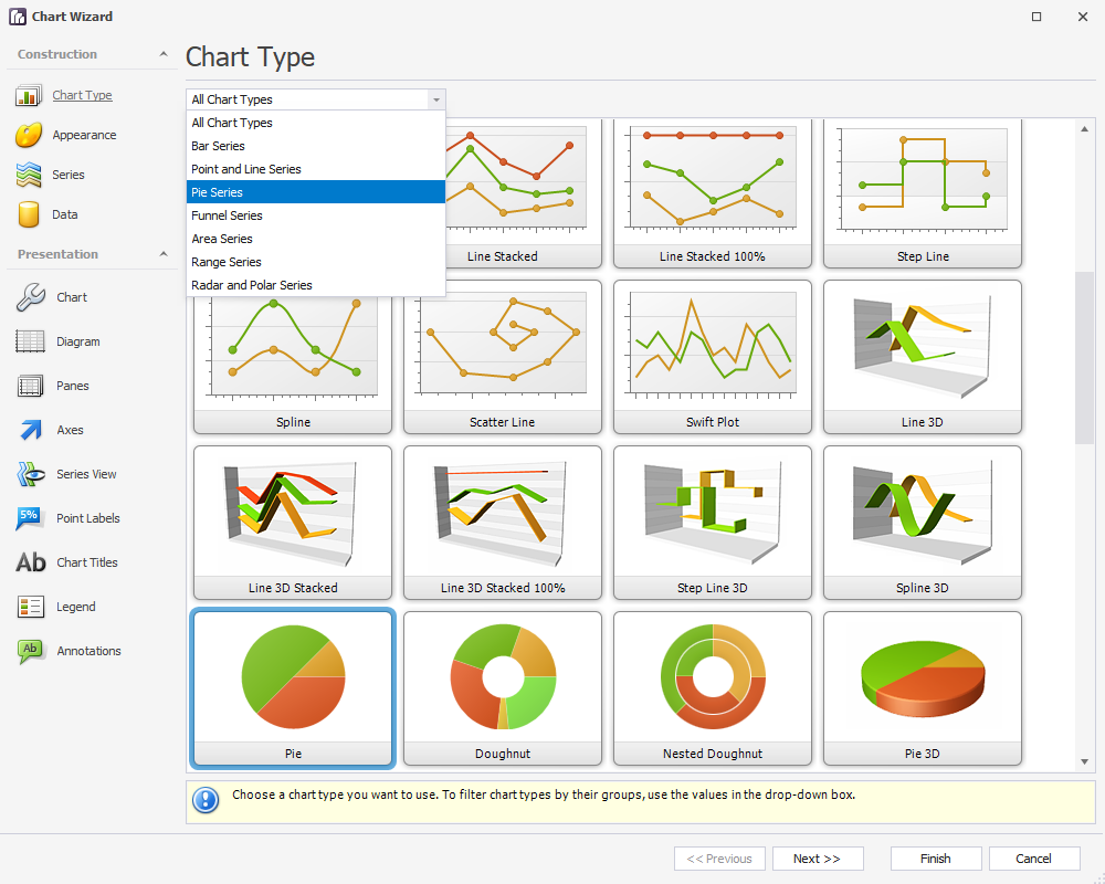 Chart wizard in dbForge Query Builder