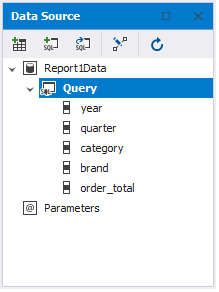 Query is displayed under Data Source